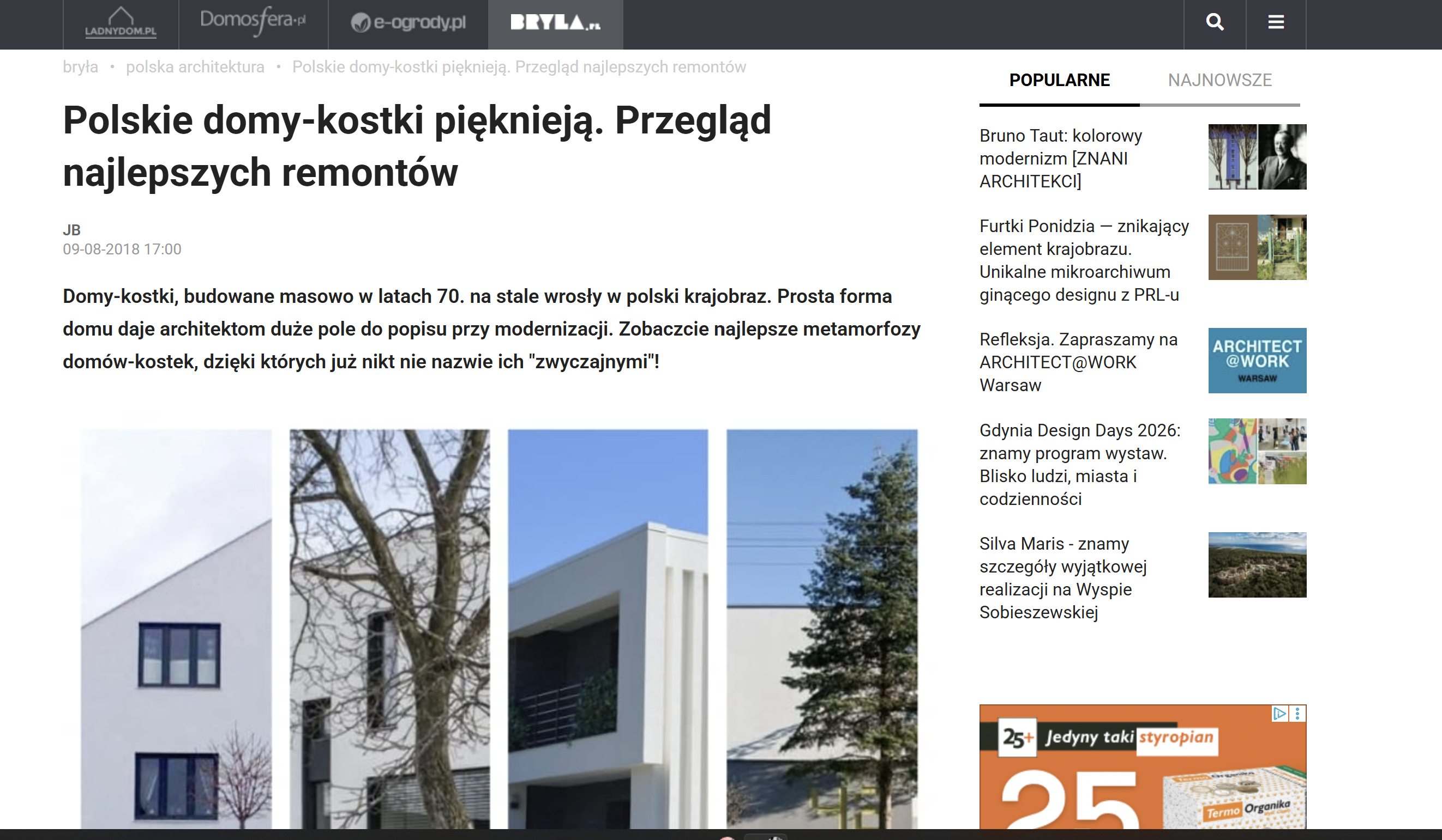 Bryła.pl — the best cube-house renovations, 2018
