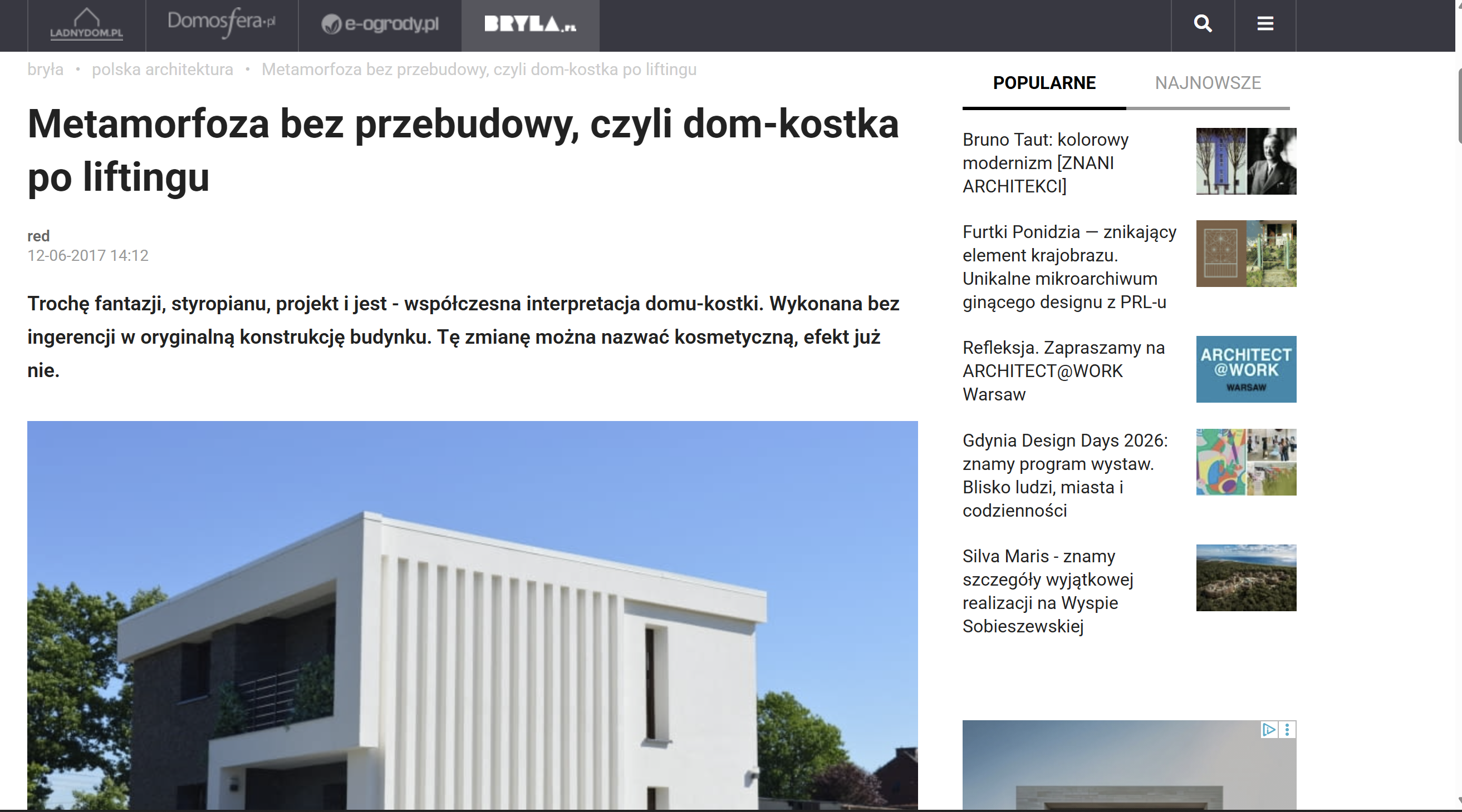 Bryła.pl — a transformation without rebuilding, 2017