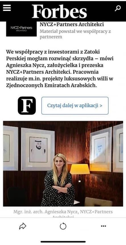 Forbes Poland — architecture in the UAE · Partner content, 2021